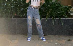 Y2k relaxed fit highly washed jeans
