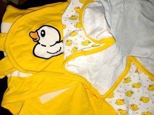 Cute Duck Baby Swaddle Set