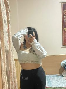 Crochet off  shoulder top