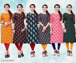 Women Printed Crepe Kurti