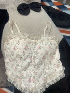 Floral Lace Corset Top