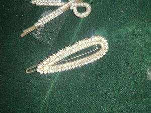 Rhinestone Hair Clips (Set of 3)