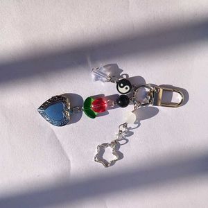 heart locket keychain