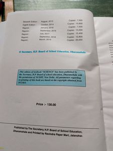 Science Textbook For Class 9