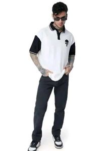 Skull Graphic Polo T- Shirt