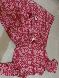 Elegant Pink Printed Sharara Set