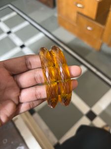 Stylish Amber Bangle Set