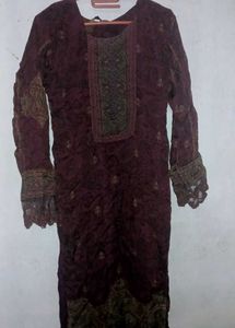 Elegant Purple Kurta Set