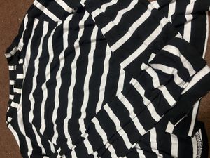 Black And White Crop Top