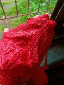 Red Lace Bralette