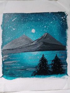 Set of 9 Handmade Landscape Paintings