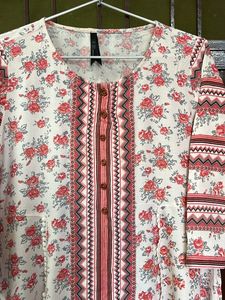 Here And Now A Line Printed Kurti