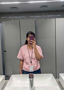 korean Striped V-Neck Top