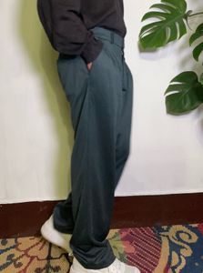 Classic Pleated Wide-Leg Trousers