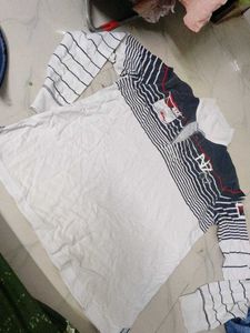 Nike Striped Long Sleeve Top