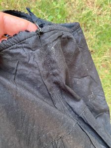 Tiered Black Lace Skirt