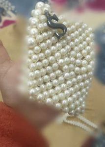 Vintage Pearl Beaded Evening Bag