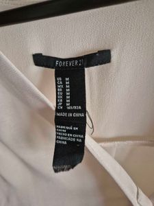 Off White V Neck Blouse (Forever 21)