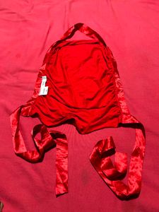 QUIZ Red Halter Wrap Top