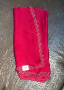 CherryRed Embellished Saree