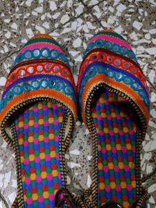 Colorful Embroidered Juttis