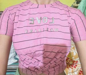 Pink Moschino Inspired Top