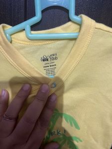 Cute Yellow Baby Romper