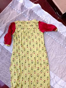Floral Print Kurta