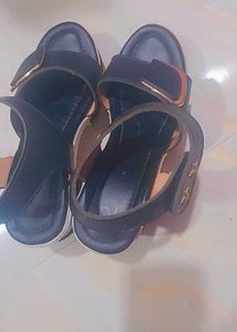 Platform Striped Sandals