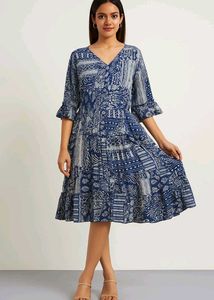 Boho Print Dress