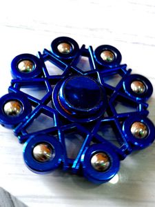 Blue Metal Fidget Spinner
