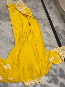 Yellow Embroidered Kurta