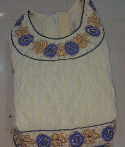 Elegant white Ethnic Gown