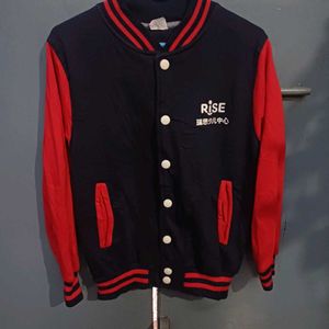 ❤️Rise Varsity Jacket - Red &amp; Navy