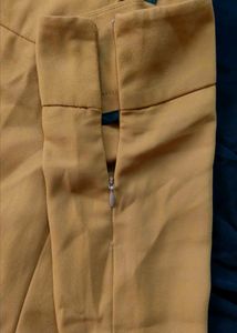 Tan Wide Leg Trousers