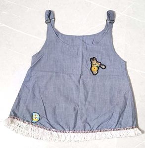 Cute Cartoon Patch Tank Top For Girls