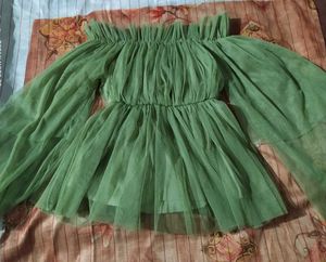 Green Tiered Ruffle top