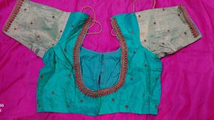 Elegant Pink &amp; Green Saree