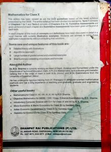 RD Sharma Mathematics Book Class 10