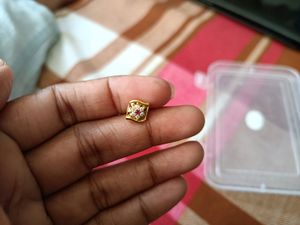 925 Pure Silver Earrings With Gold Plated