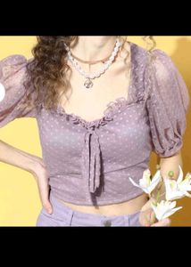 Lavender Corset Top Athena