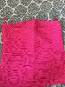 Vibrant Pink Tube Top- Bust- 36-38
