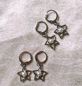 star pearl hoop