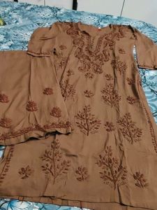 Brown Lucknowi Plazopair