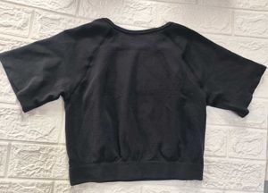 Black Workout Crop Top - Size M