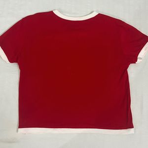 Red Ringer Tee