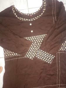 Rayon Kurti / And Cheetah Printed Long Frock.