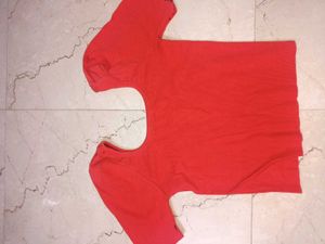 Puff Sleeves Rouge Top