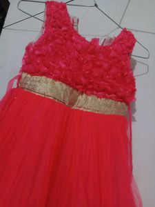 Girls Pink Party Dress