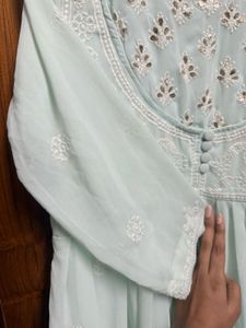 Elegant Embroidered Kurta adjustable and new